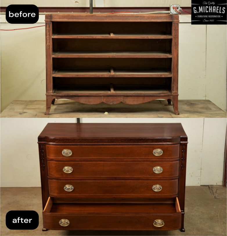 Antique Chest Restoration in Fort Collins - Front View