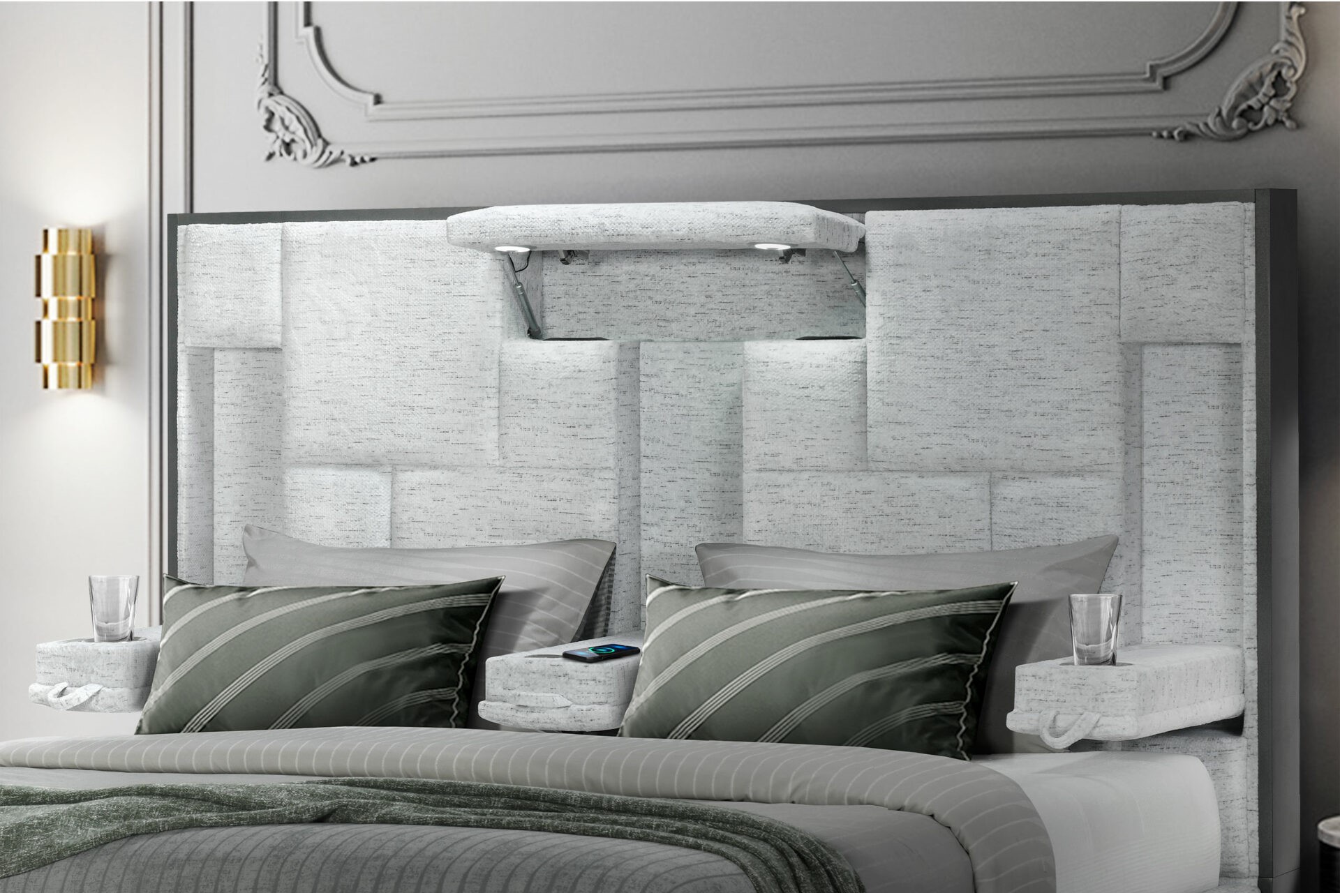 We are talking a headboard that has comfort and style both in a combo.