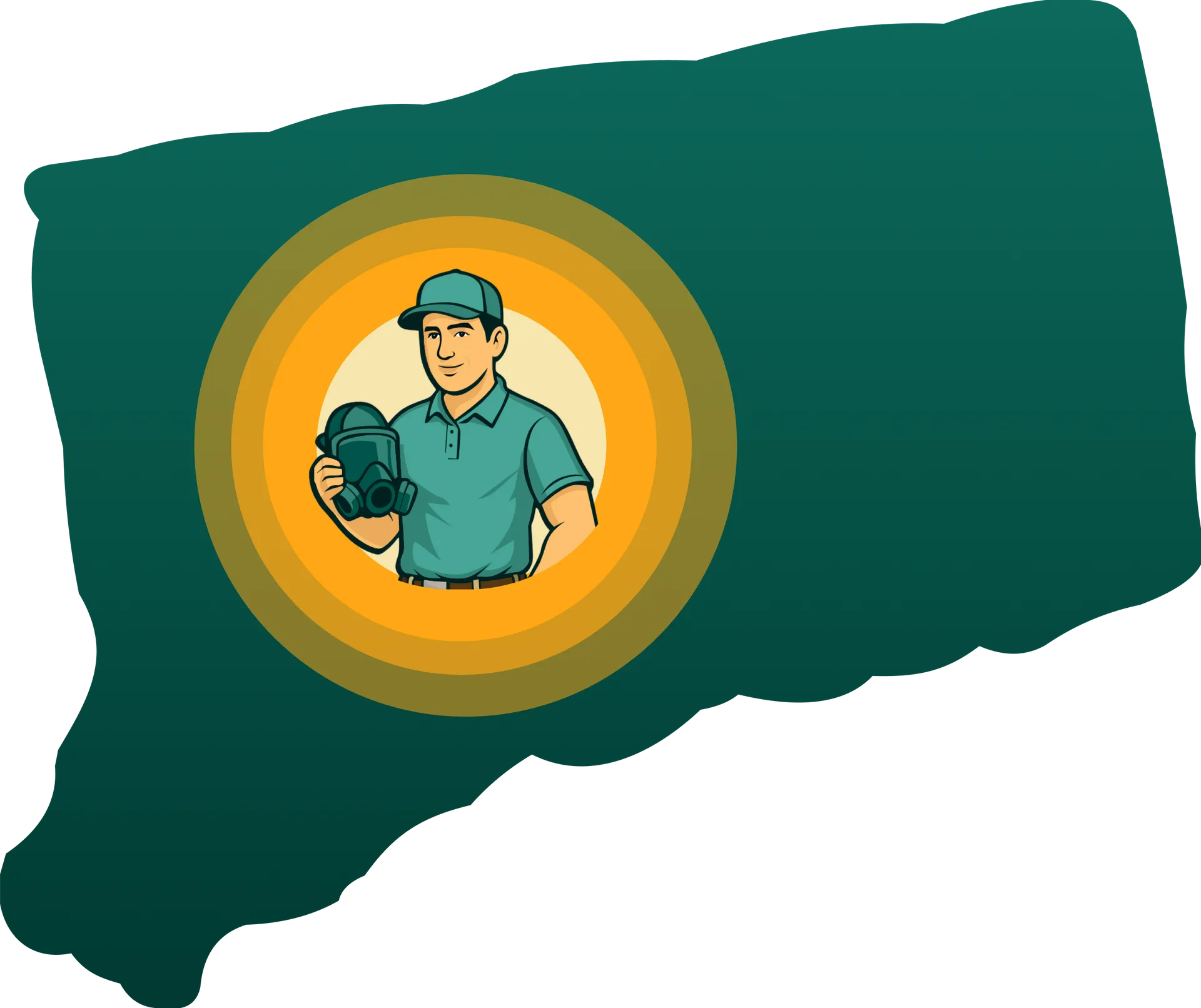 Service area map: CT Mold Remediation Specialists serves New Haven, Fairfield, Middlesex, Litchfield 