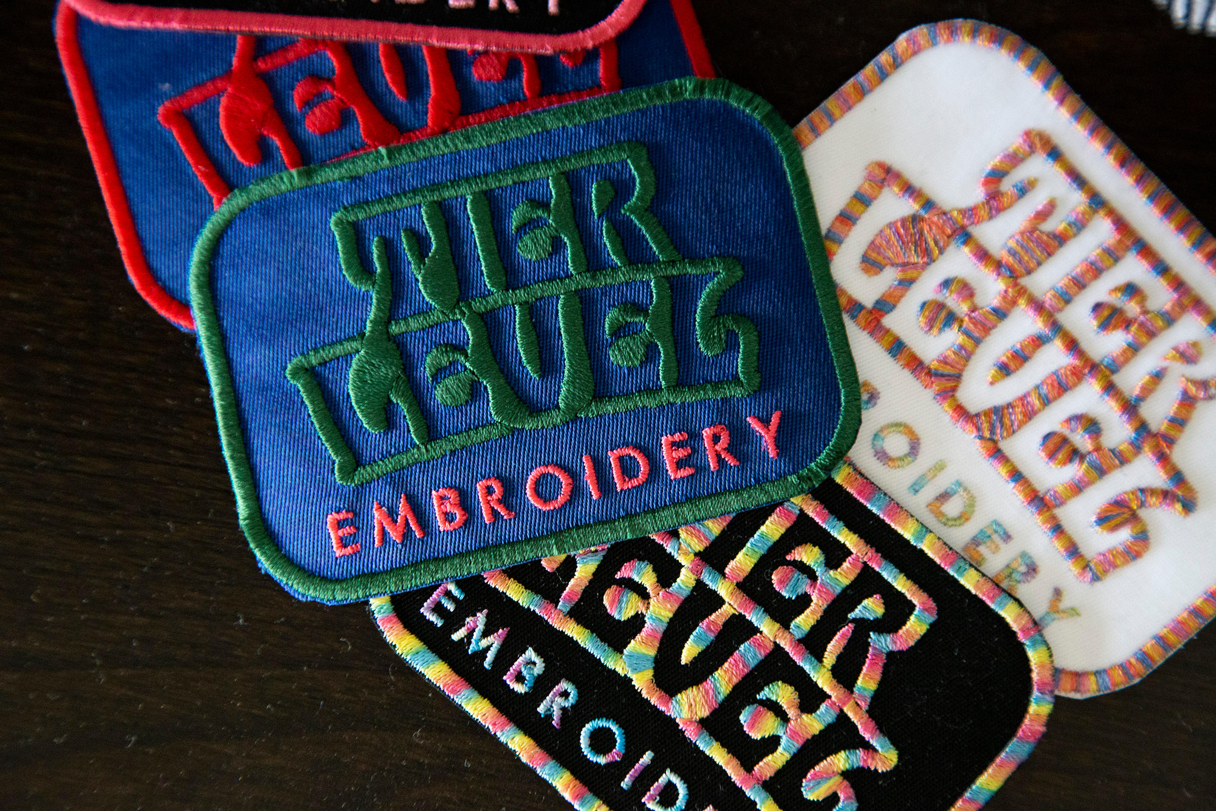 Embroidered patches for jackets and bags!