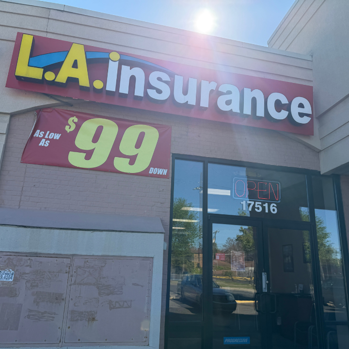 Exterior of the L.A. Insurance located at 17516 Livernois Ave. in MI