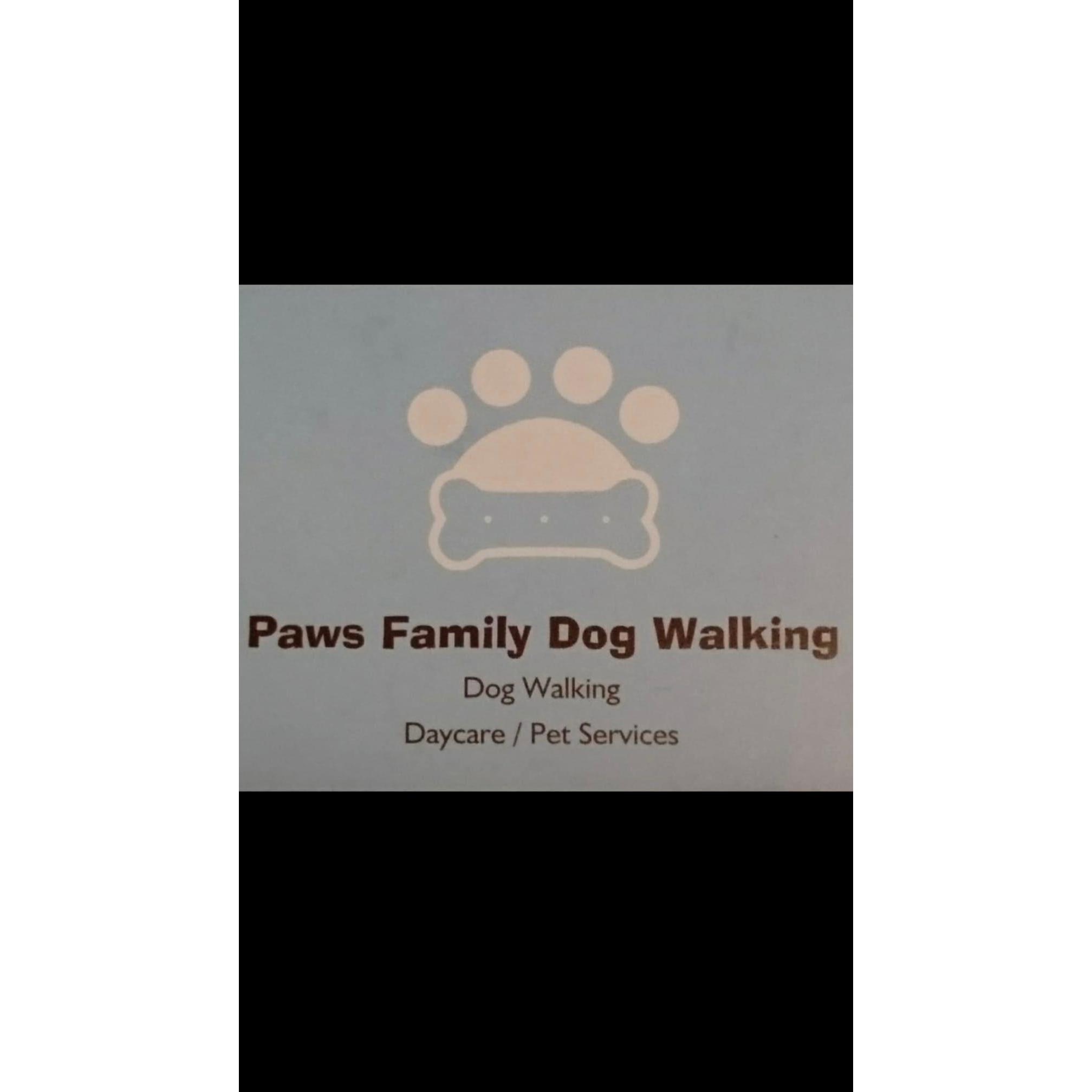 Paws Family Dog Walking Logo