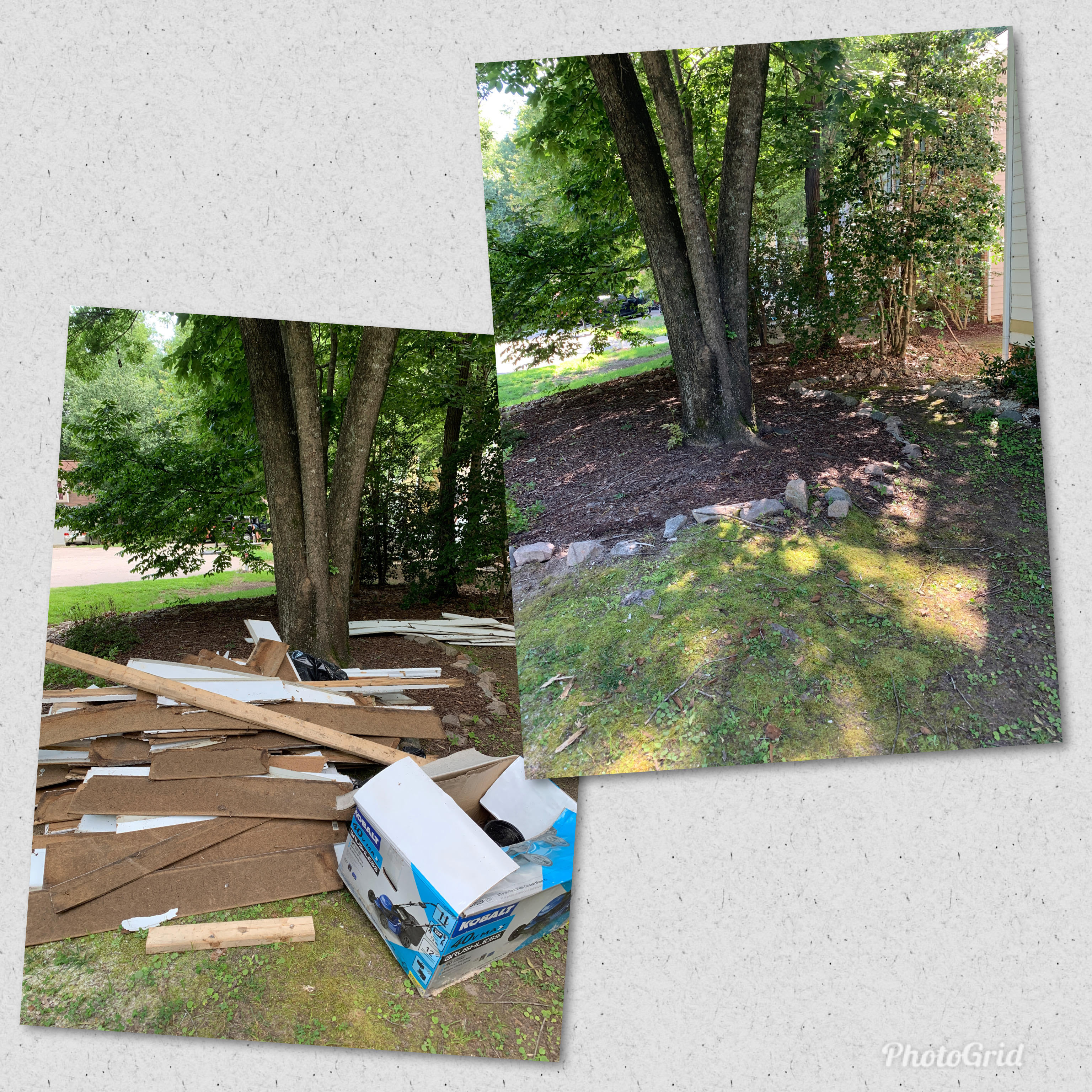 Count Junkula of Raleigh before and after junk removal services