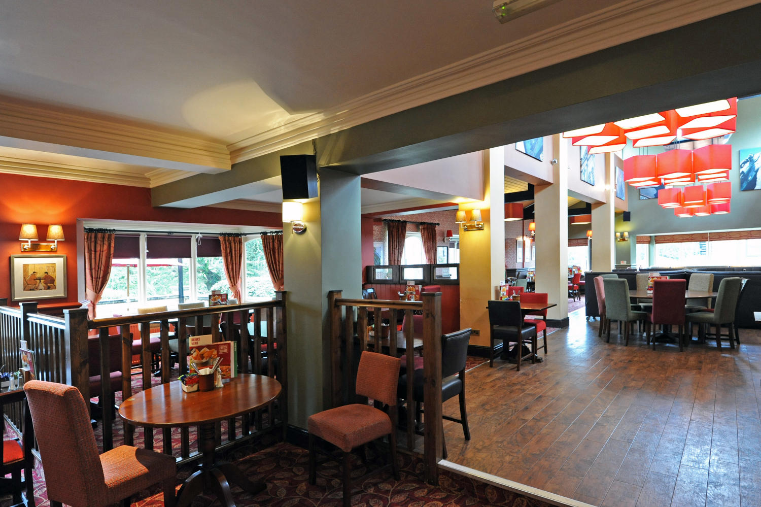Restaurant interior Premier Inn Leicester North West hotel Leicester 03333 211087