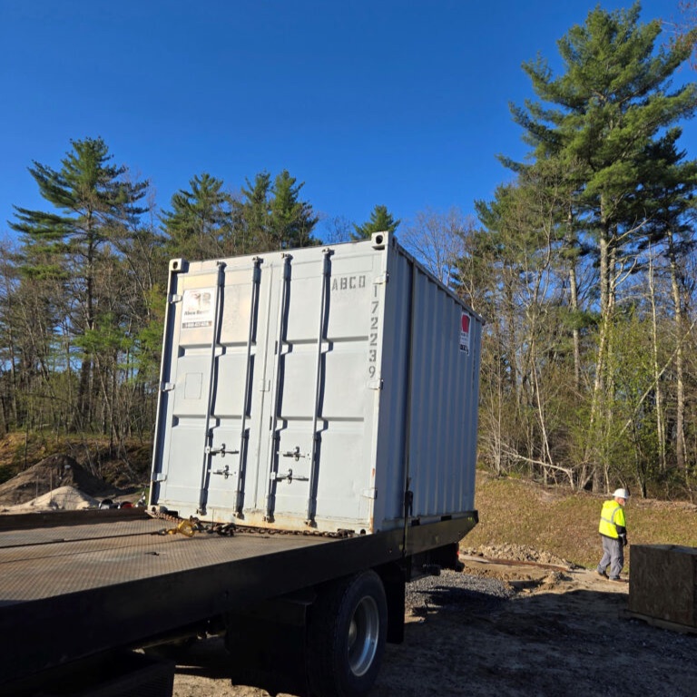 Abco Rental & Storage, Inc recently completed the pickup of a 10ft storage container rental from a w 