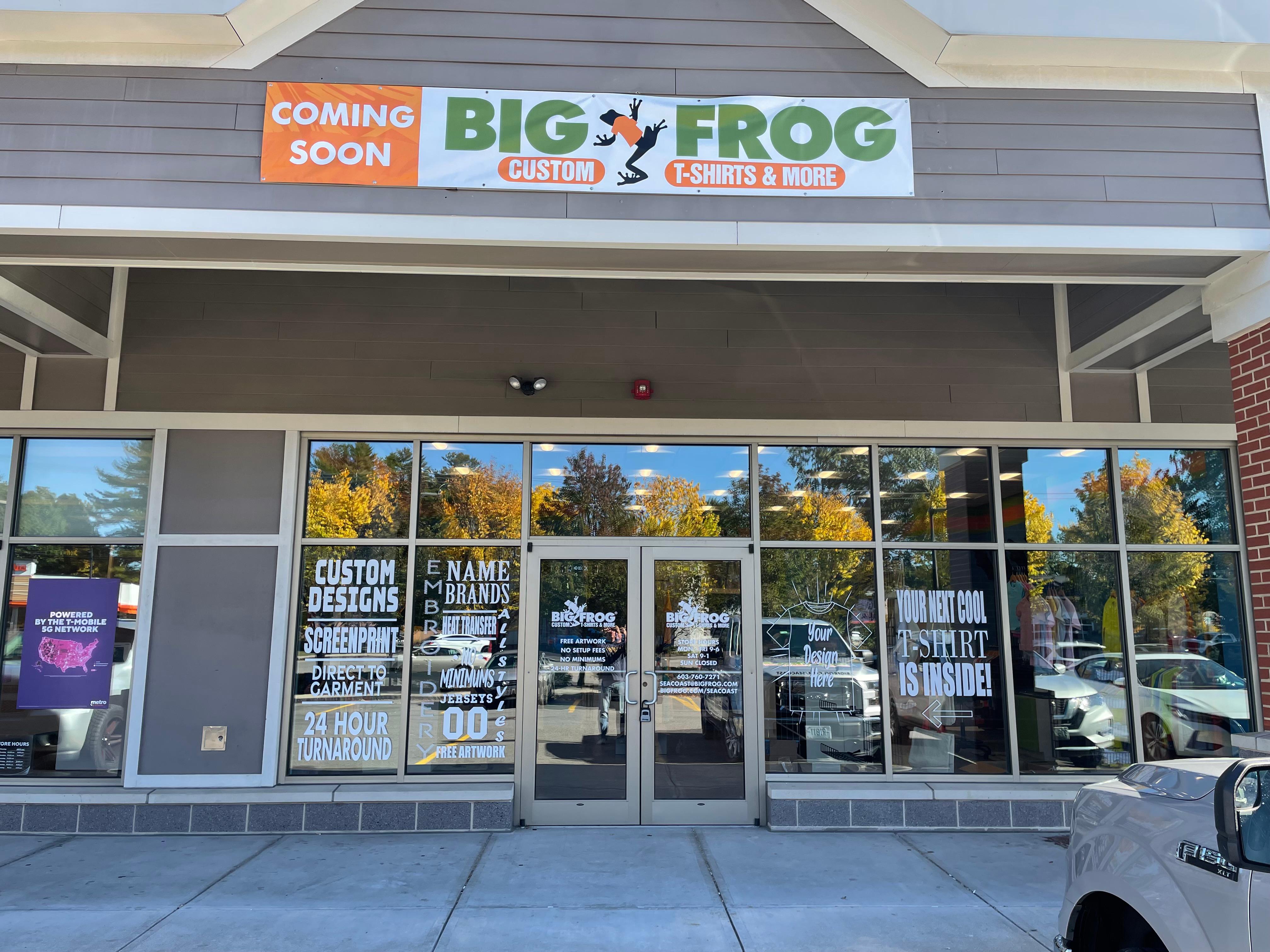 Check out our new storefront, Big Frog Seacoast NH.