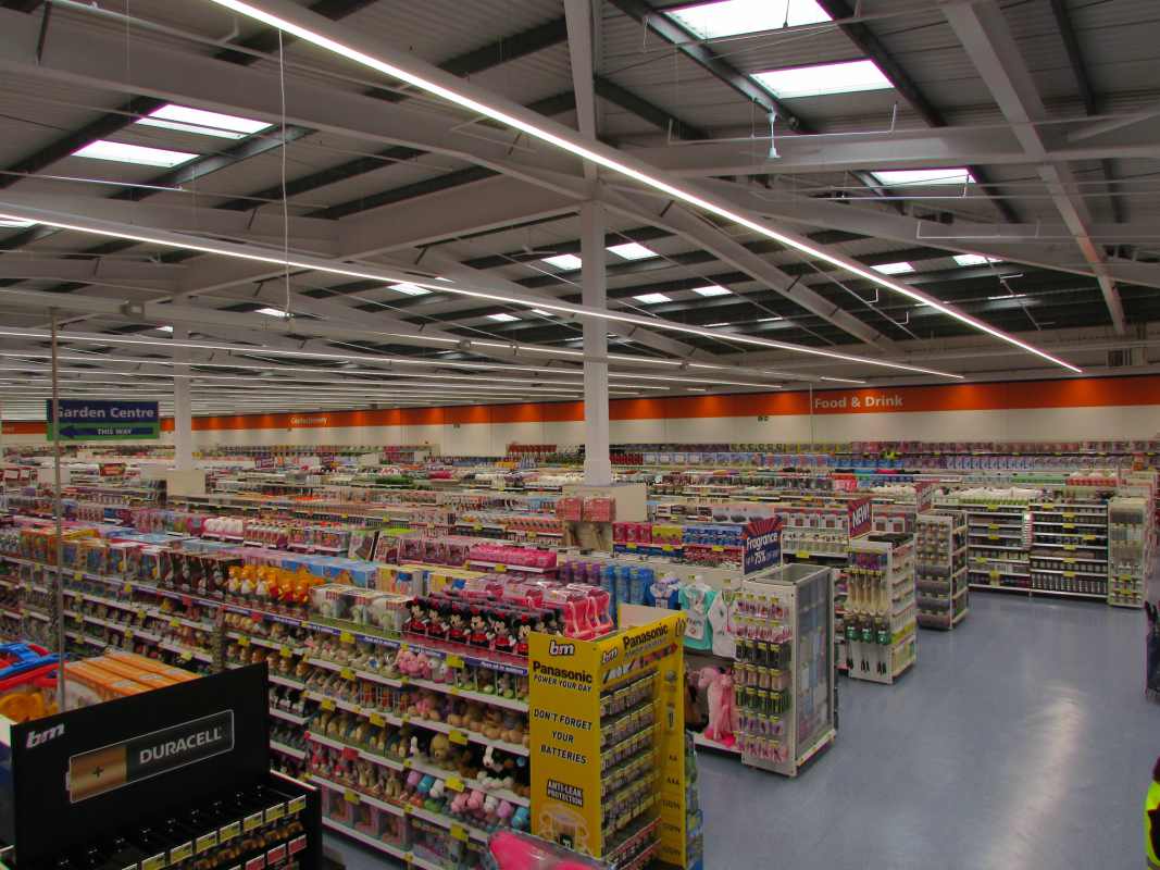 A first glimpse inside the new B&M Penzance before opening day.