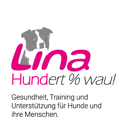 Lina, Hundert Prozent wau, Gesundheit, Training und Unterstützung für Hunde und ihre Menschen, Sandra Egli Logo