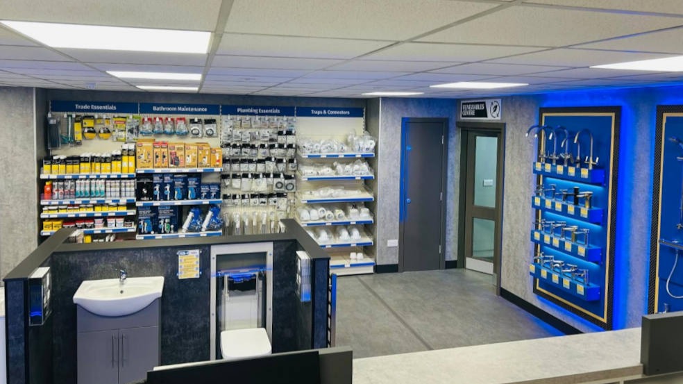 Inside Plumb Centre in Shrewsbury