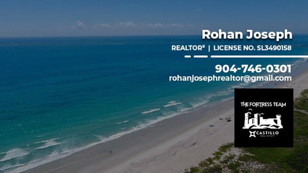 Images Rohan Joseph, First Coast Realtor