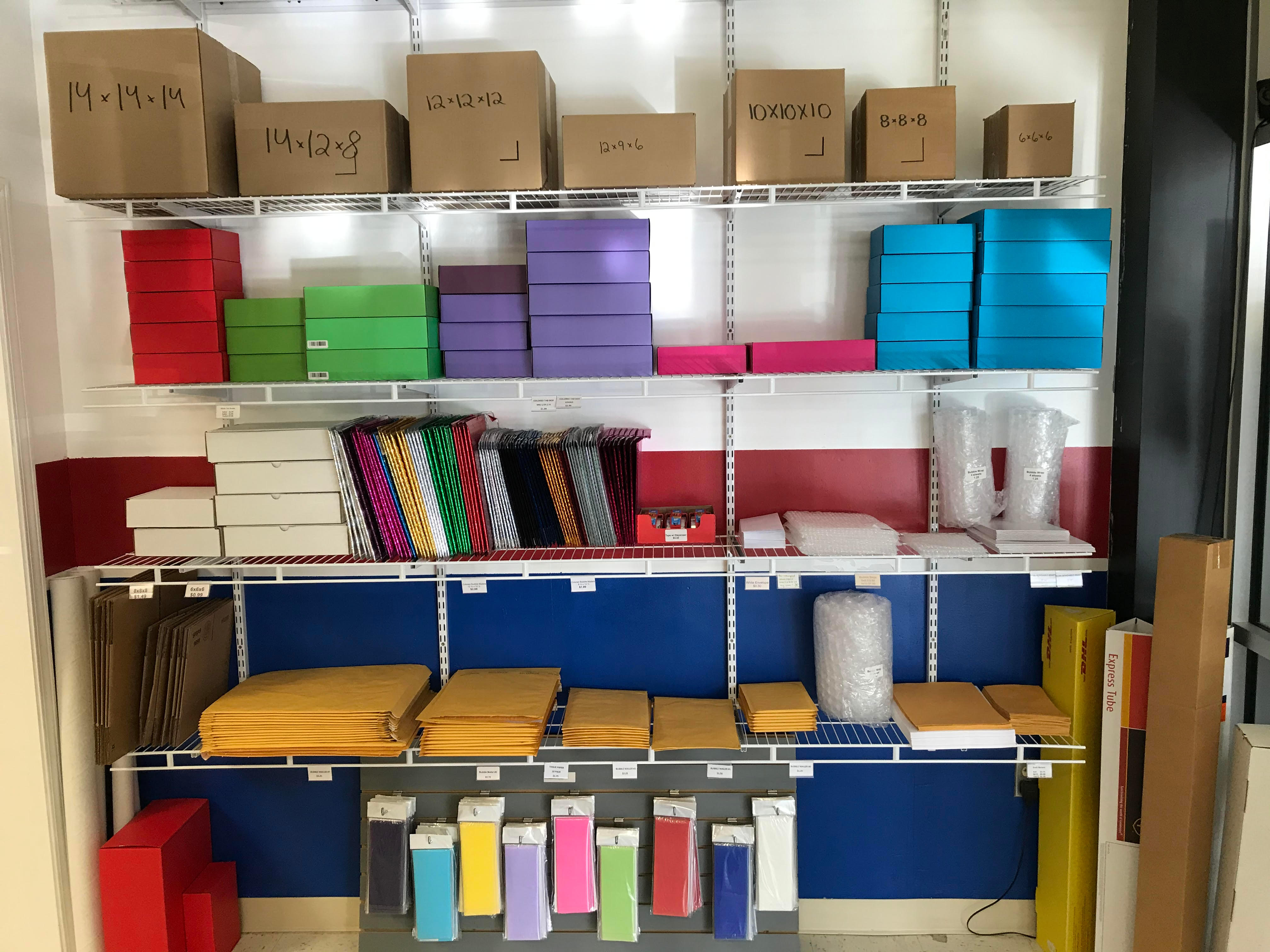 We are OPEN! Ever thought that plain white envelope or brown box was, well, boring? That’s why we have boxes and envelopes and boxes and bold and bright colors! Make a statement with your next shipment. Stop by and the team at @GPLejeune can assist you in getting IT to wherever IT needs to go. We ship with ALL major US carriers. Stop by today and say hi!