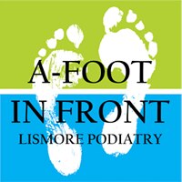 A Foot In Front Lismore Podiatry Logo