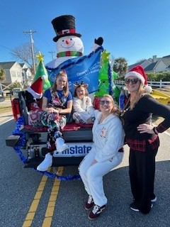 2025 Surfside Beach Christmas Parade, Allstate Agency Parade Float
