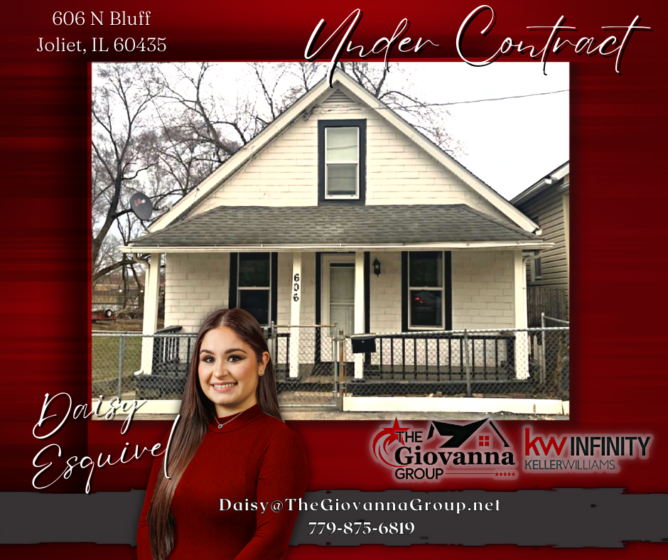 Daisy has another happy client under contract on this beautiful home in Joliet! If you are looking to buy or sell a home of your own, call or text at 630-333-2798 The Giovanna Group   Keller Williams Infinity