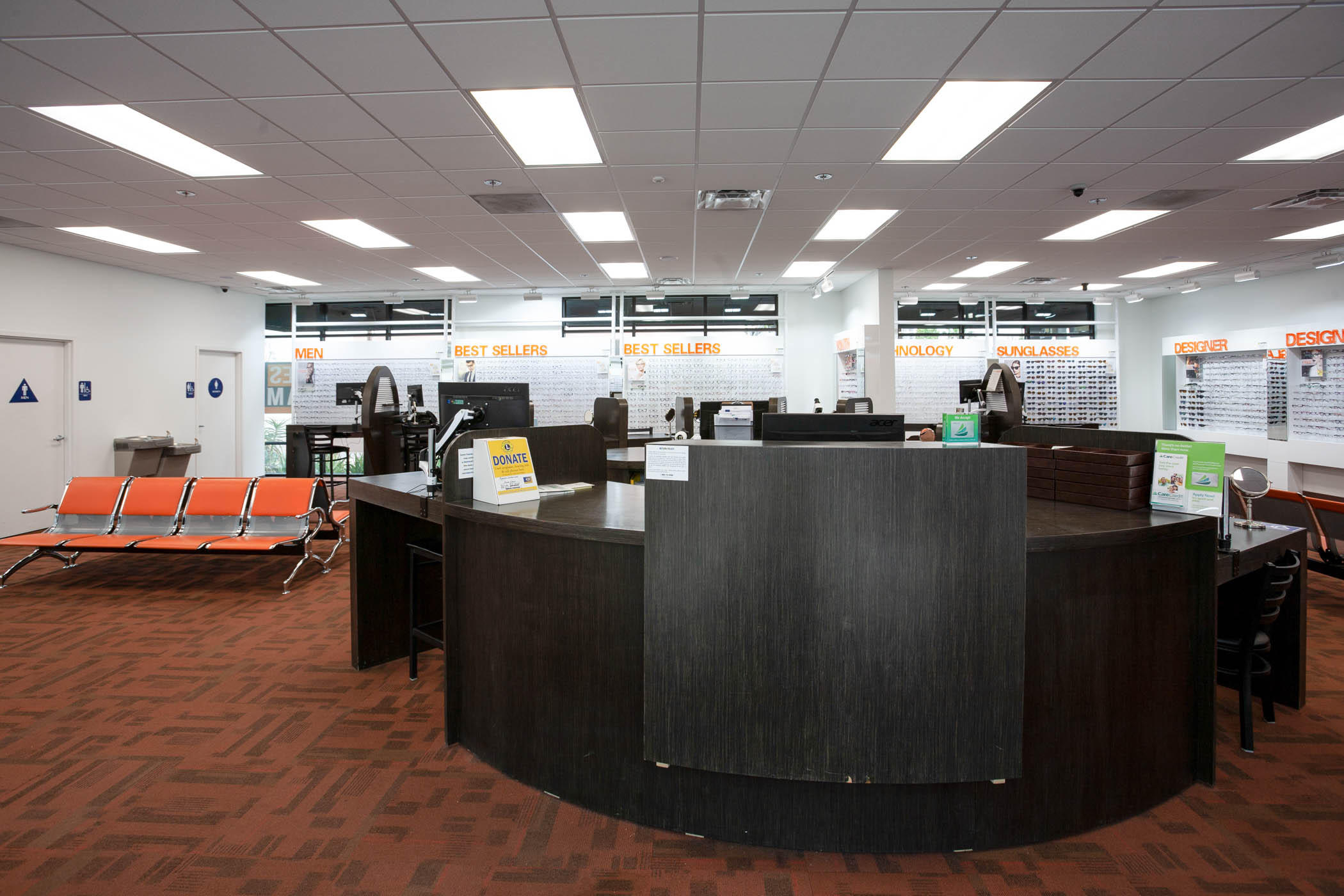 Store Interior at Stanton Optical store in Santee, CA 92071
