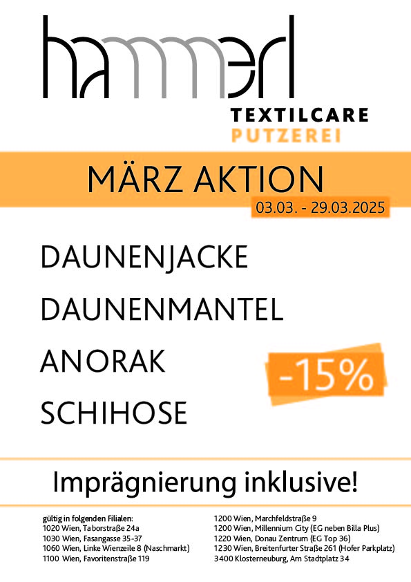 Bild 2 von Hammerl TextilCare (Putzerei/Textilreinigung)