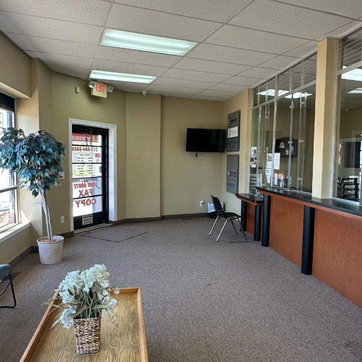 Office interior of the L.A. Insurance Agency located at 14701 Mack Ave. in MI