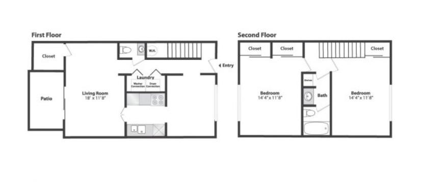 Gettysburg Square Townhome Floor Plan