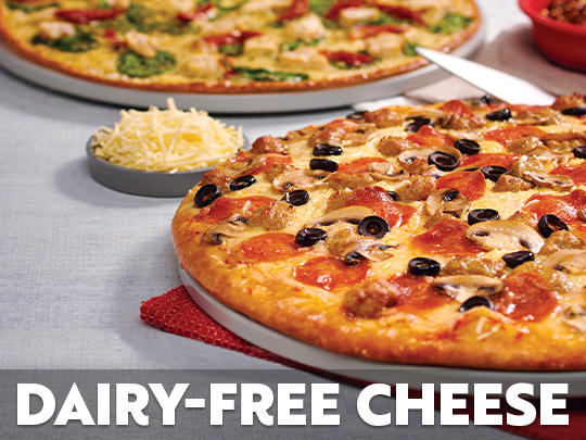 Dairy-Free Cheese Pizzas