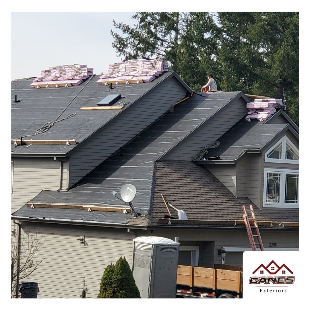 Mid-project Tony Bower Roofing Milwaukie (503)653-2011