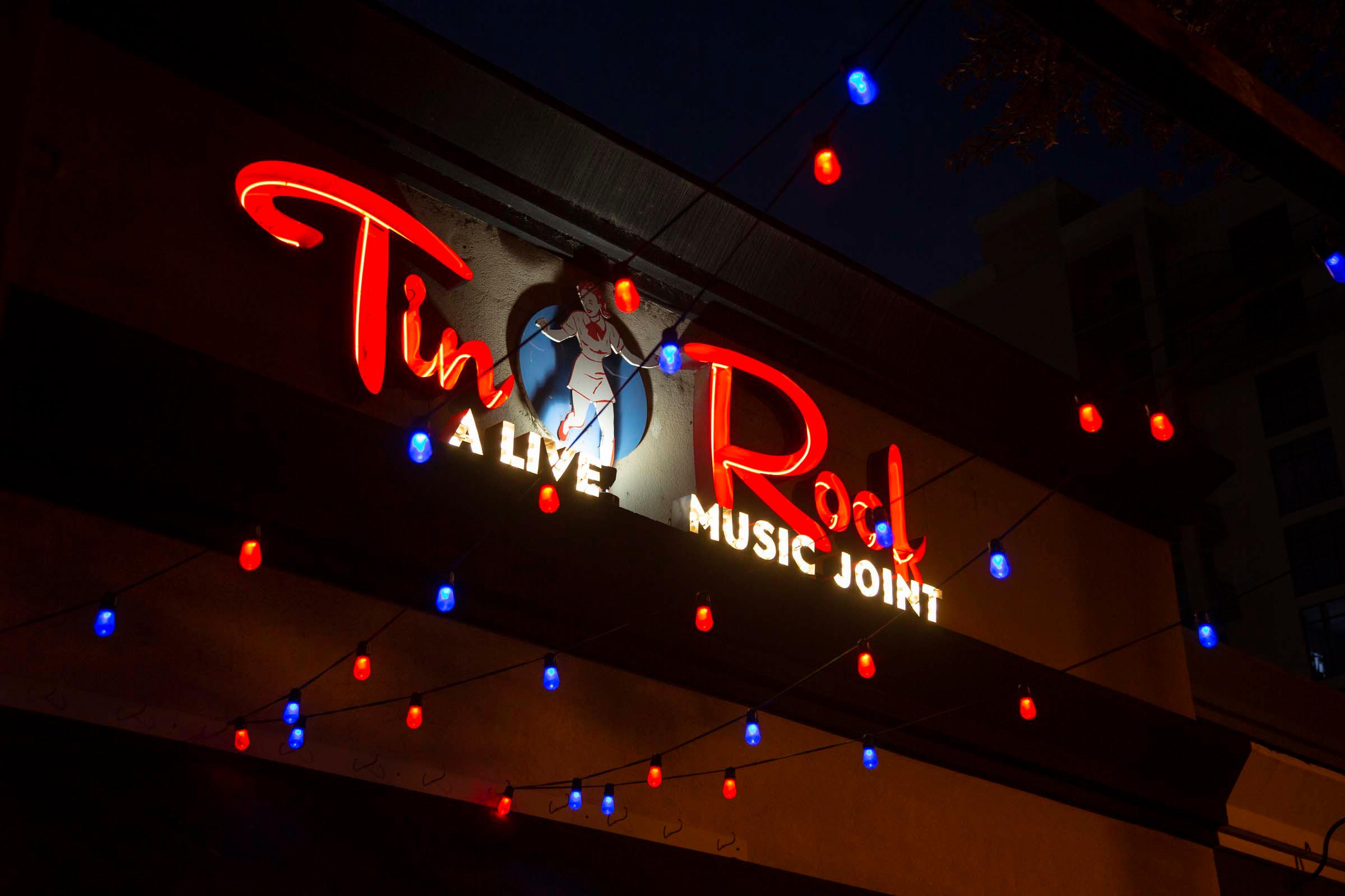 Local live music spot and restaurant Tin Roof