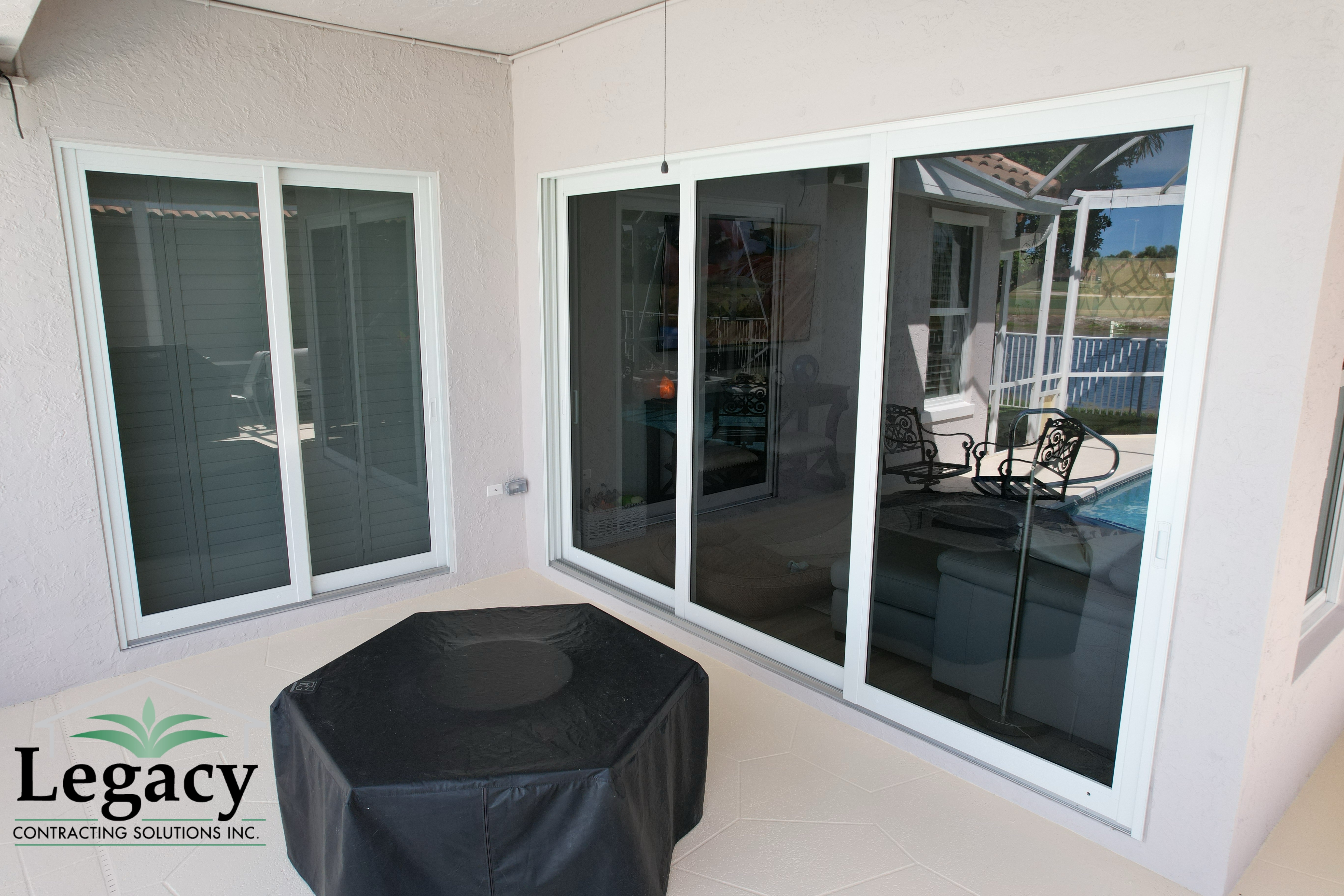 We installed these brand new impact sliders for this customer in Palm Beach Gardens, FL.