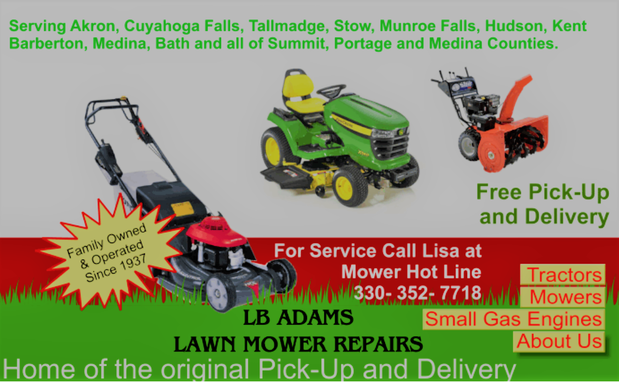 Images LB Adams Lawn Mower Repair