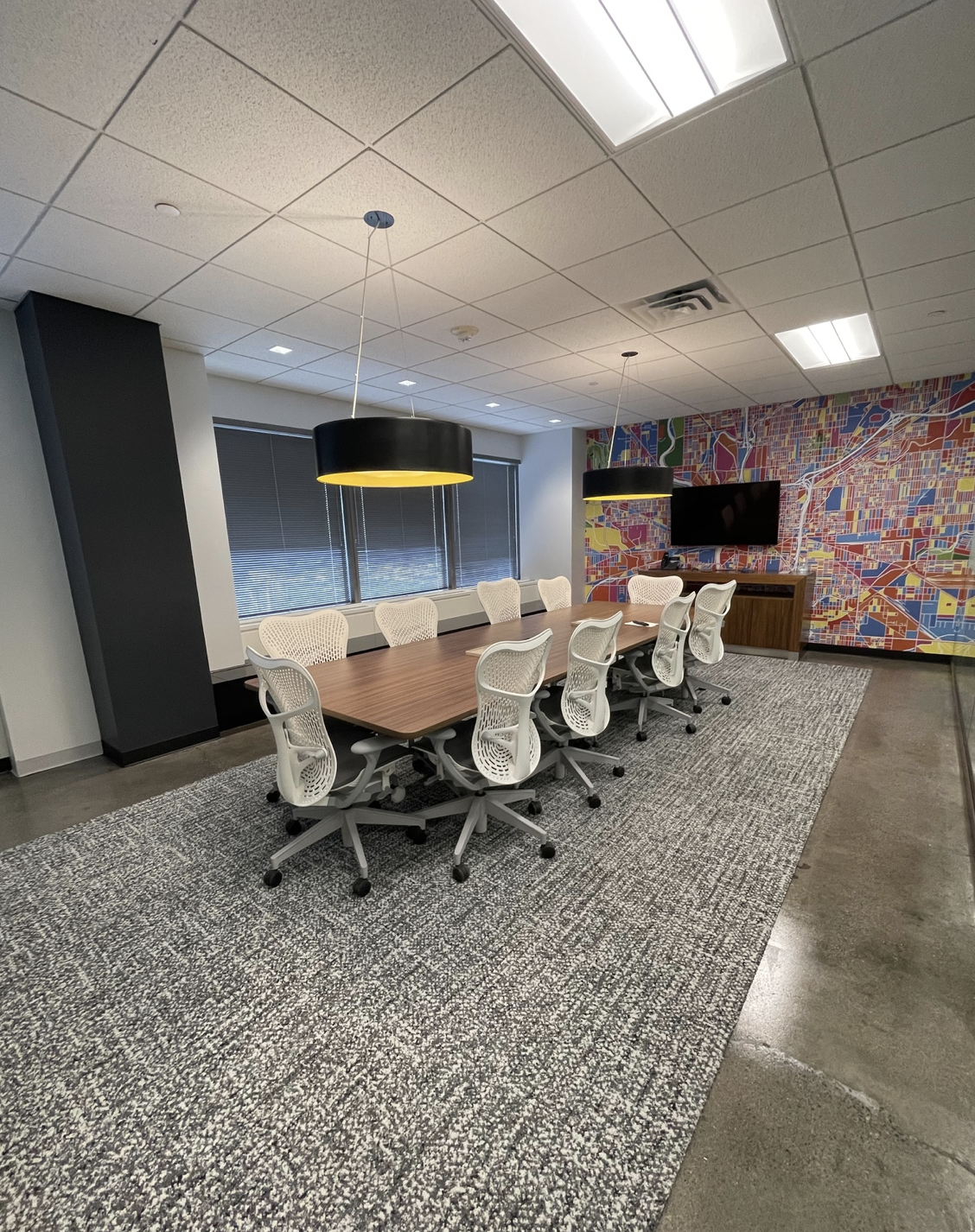 A conference room in our Indianapolis staffing office