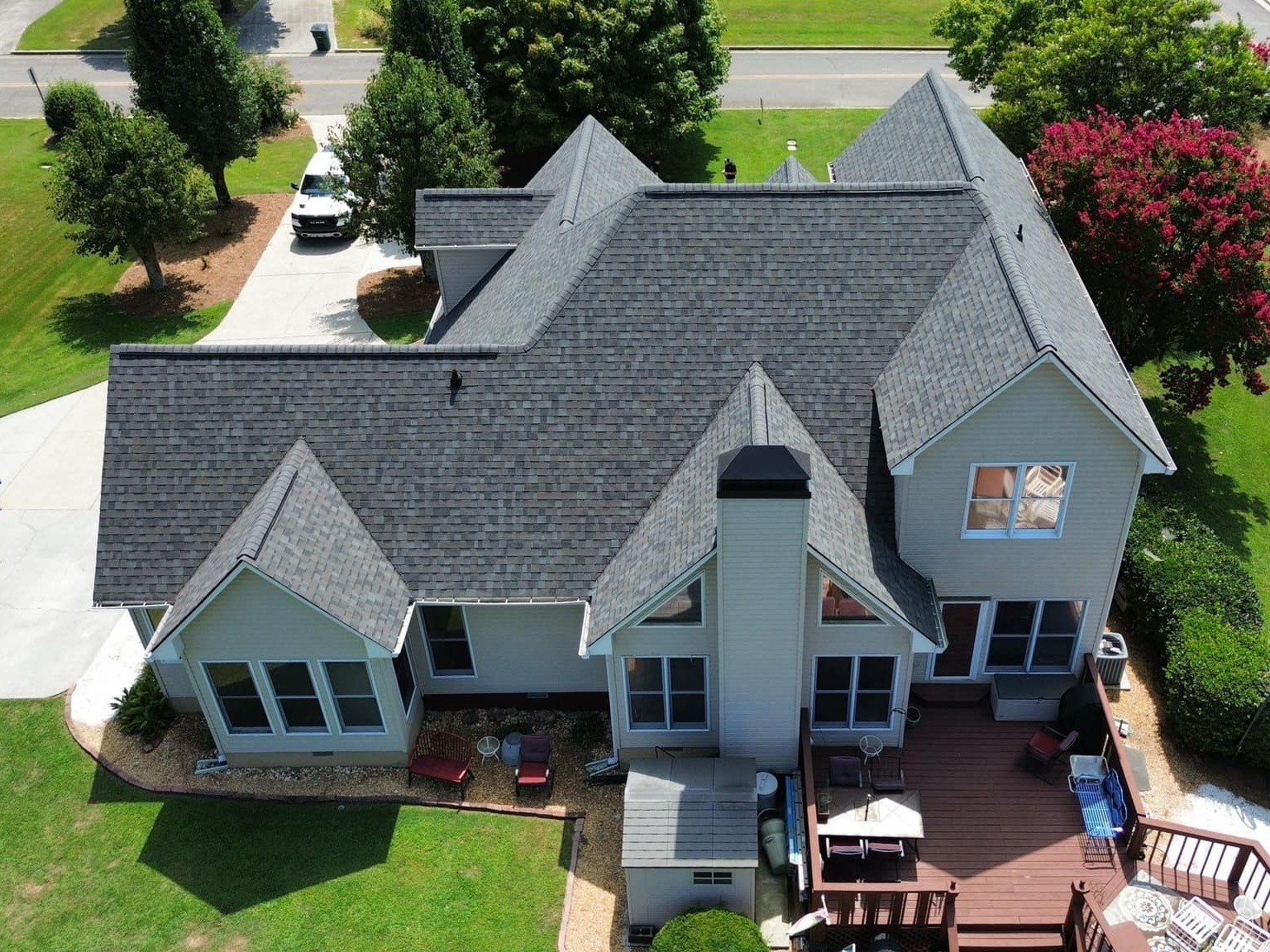 Completed new roof installation 