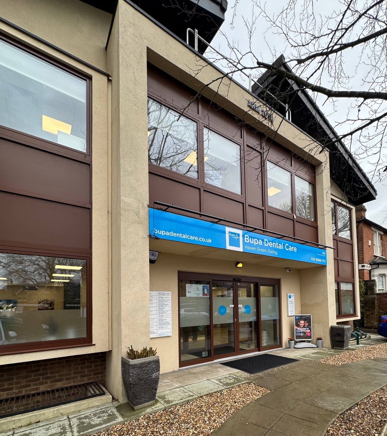 Front of the building