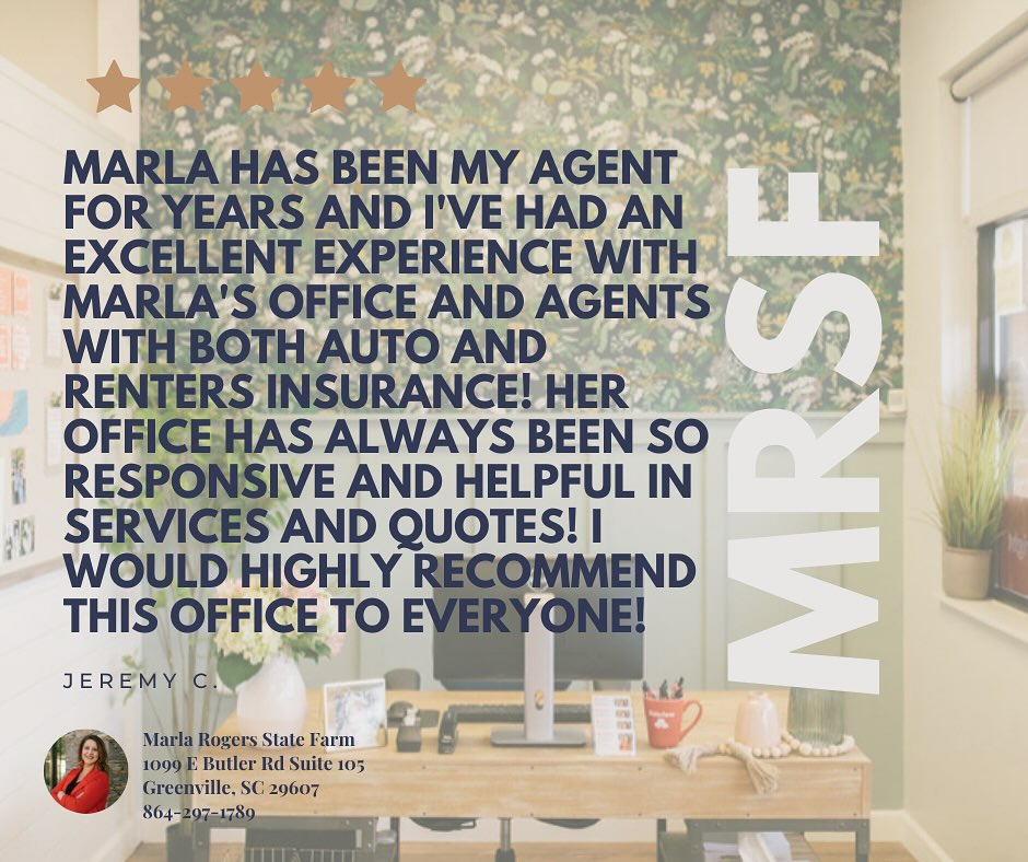 We love doing life with our customers and being there through some of the best times [graduations, marriages, first home, retirement] and helping them through the worst times [car accident, deaths, lawsuits, fires].
We appreciate our customers loyalty more than they will ever know! 
#marlarogersneighborhood #statefarm #serve