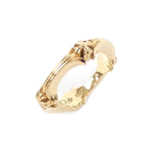 クロムハーツ CHROME HEARTS PLUS & BONE 207165859GLD RING