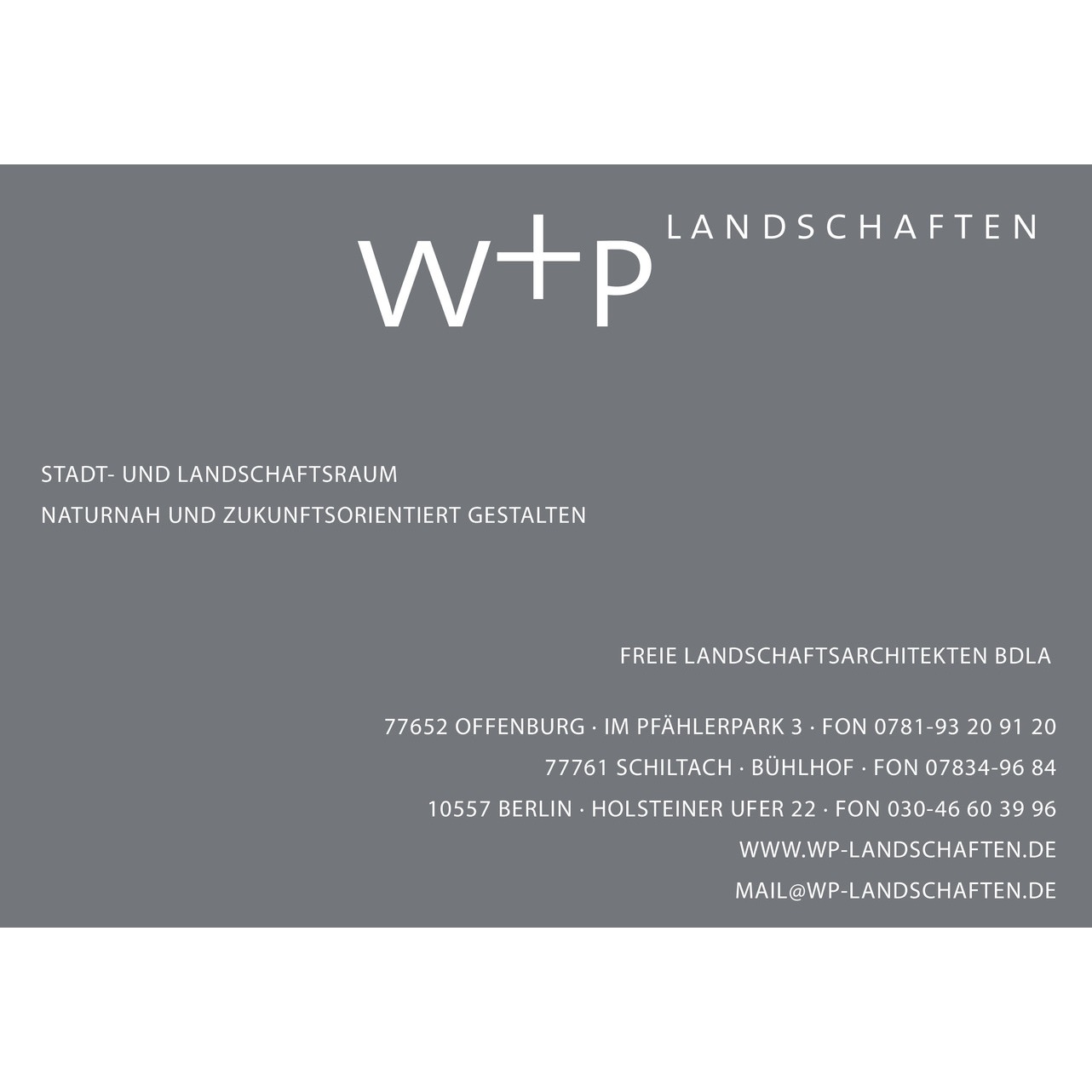 w+p Landschaften GmbH Landschaftsarchitekten in Schiltach
