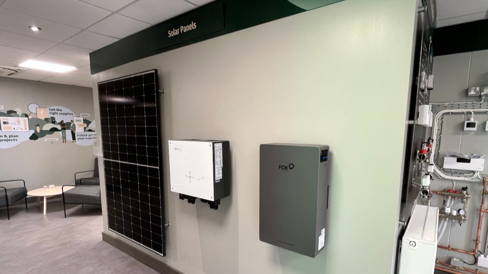Renewables Centre inside Plumb Centre in Swansea