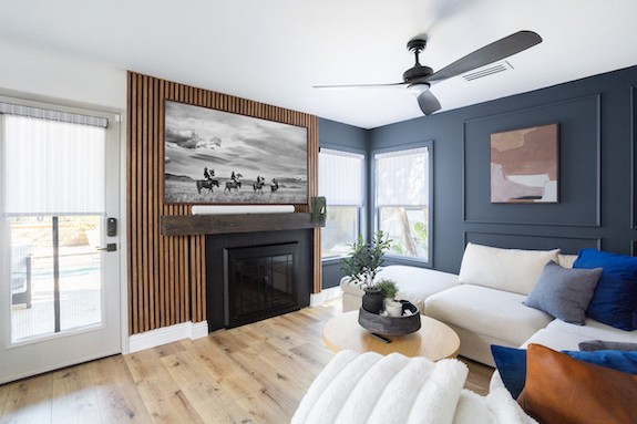 You can never go wrong with our gorgeous roller shades!  With the help of our sleek roller shades, you can instantly upgrade any space in your home with privacy, shade, and style. Notice how these sheer roller shades provide balance by adding a luminous glow to this modern living room.