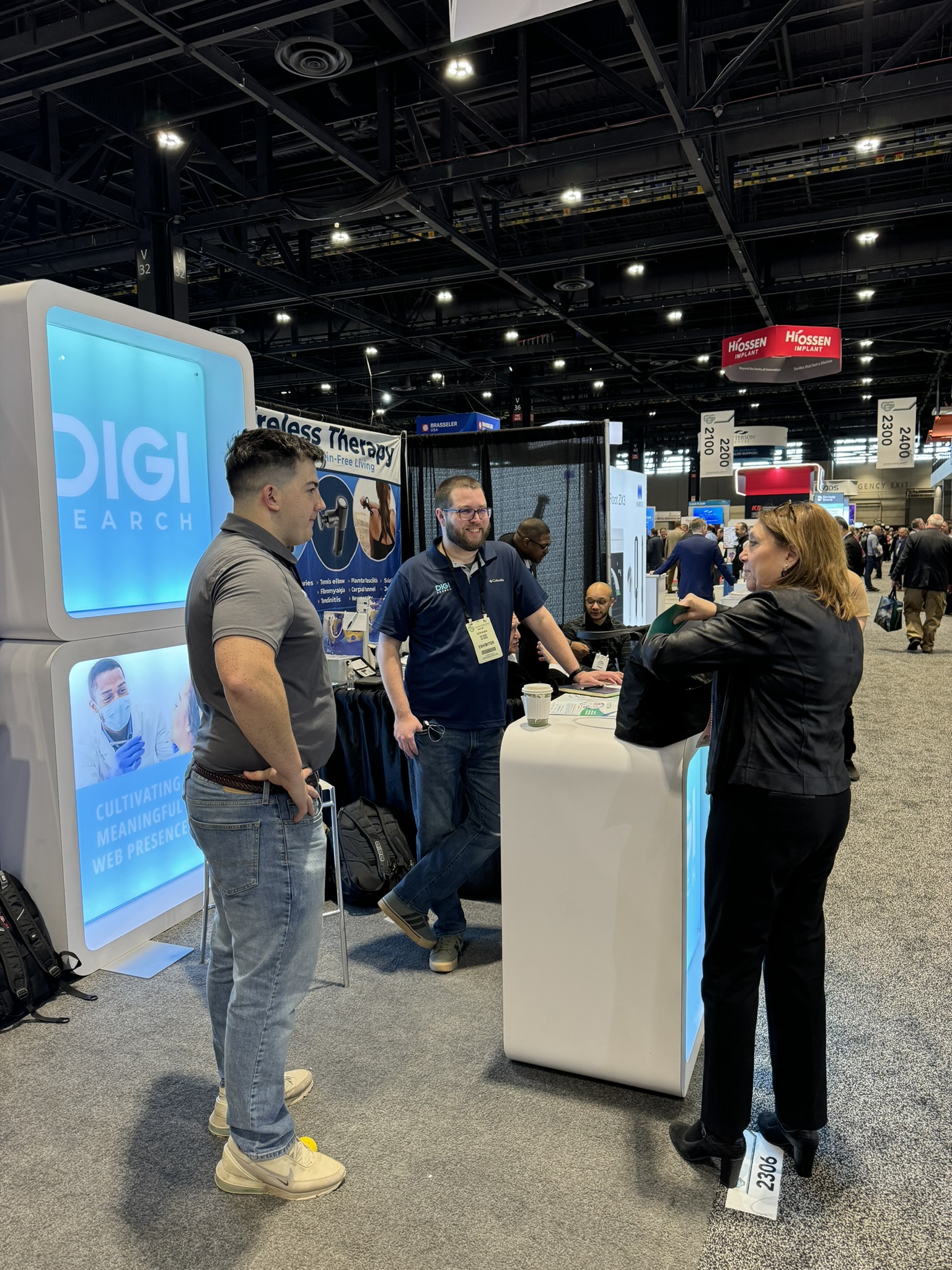 The DIGI Search booth at the 2025 Chicago Midwinter Meeting