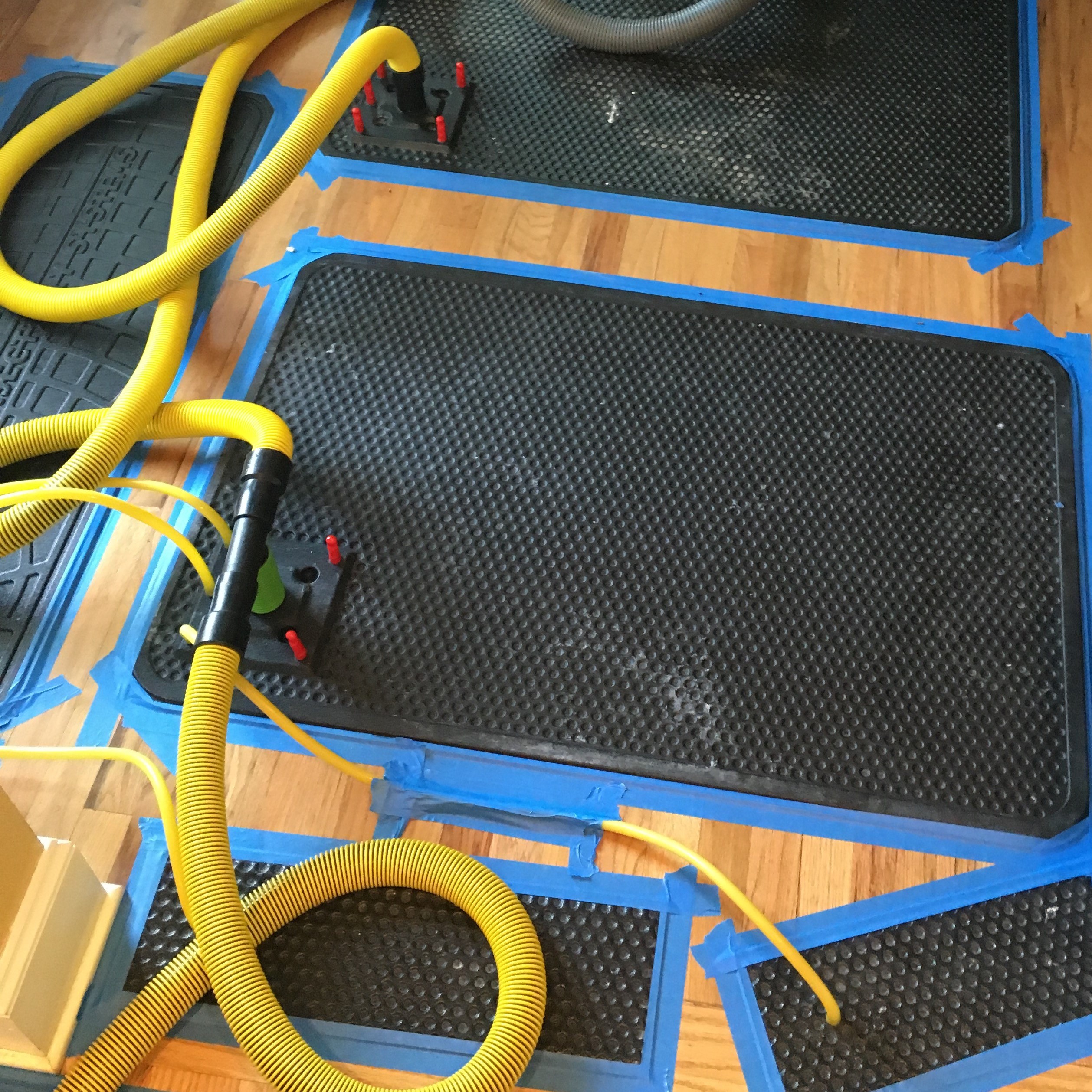 Extraction Mats help make water damage 