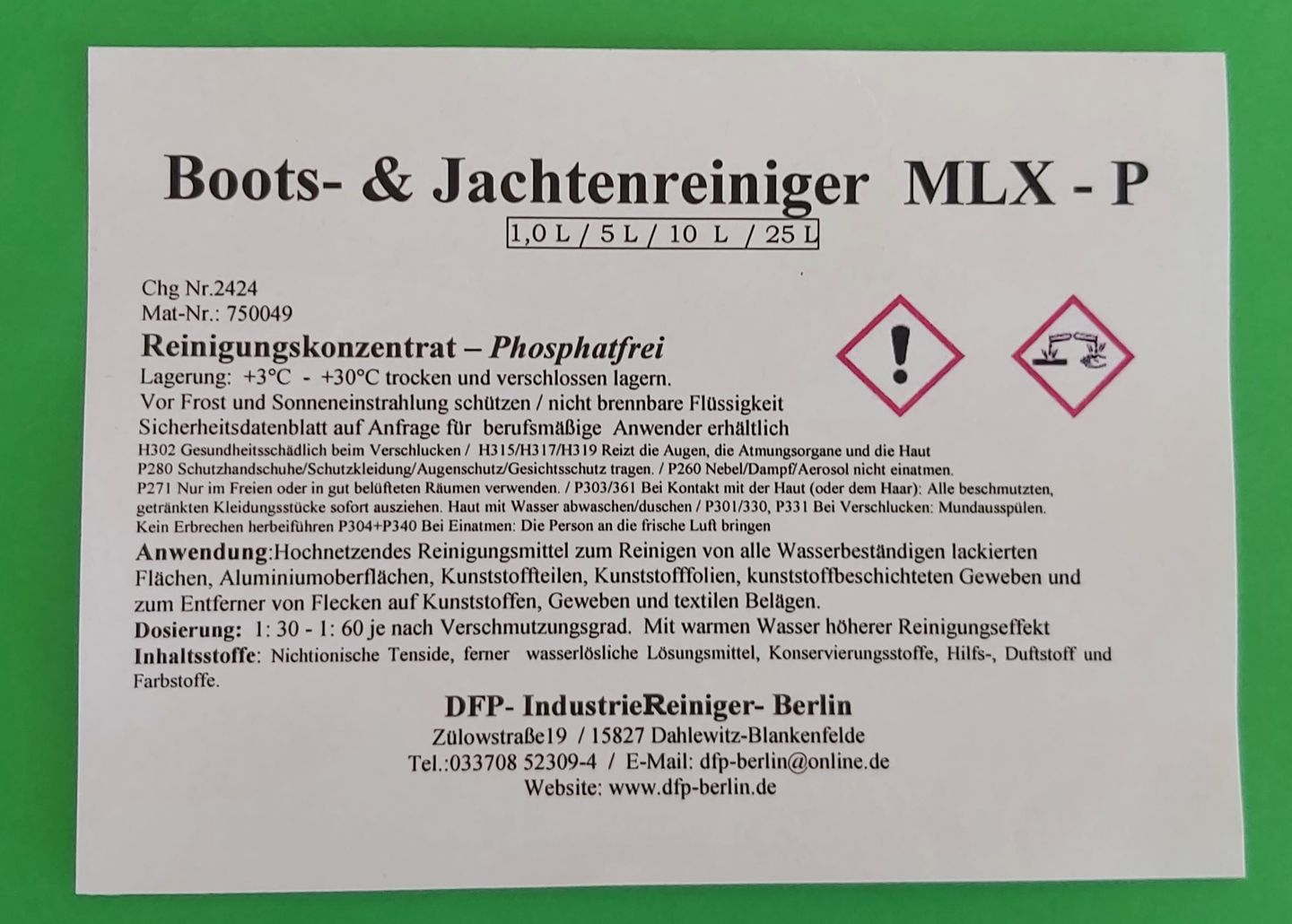 DFP -  IRB - IndustrieReiniger Berlin, Zülowstr. 19 in Blankenfelde-Mahlow