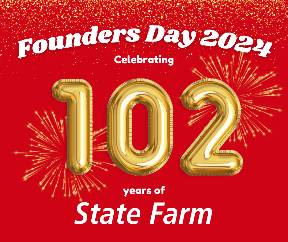 Fun fact Friday! State Farm was founded on June 7, 1922, in Bloomington, Illinois, as a way to provide farmers – in the state of Illinois – auto insurance at competitive rates.

Happy Founders Day!