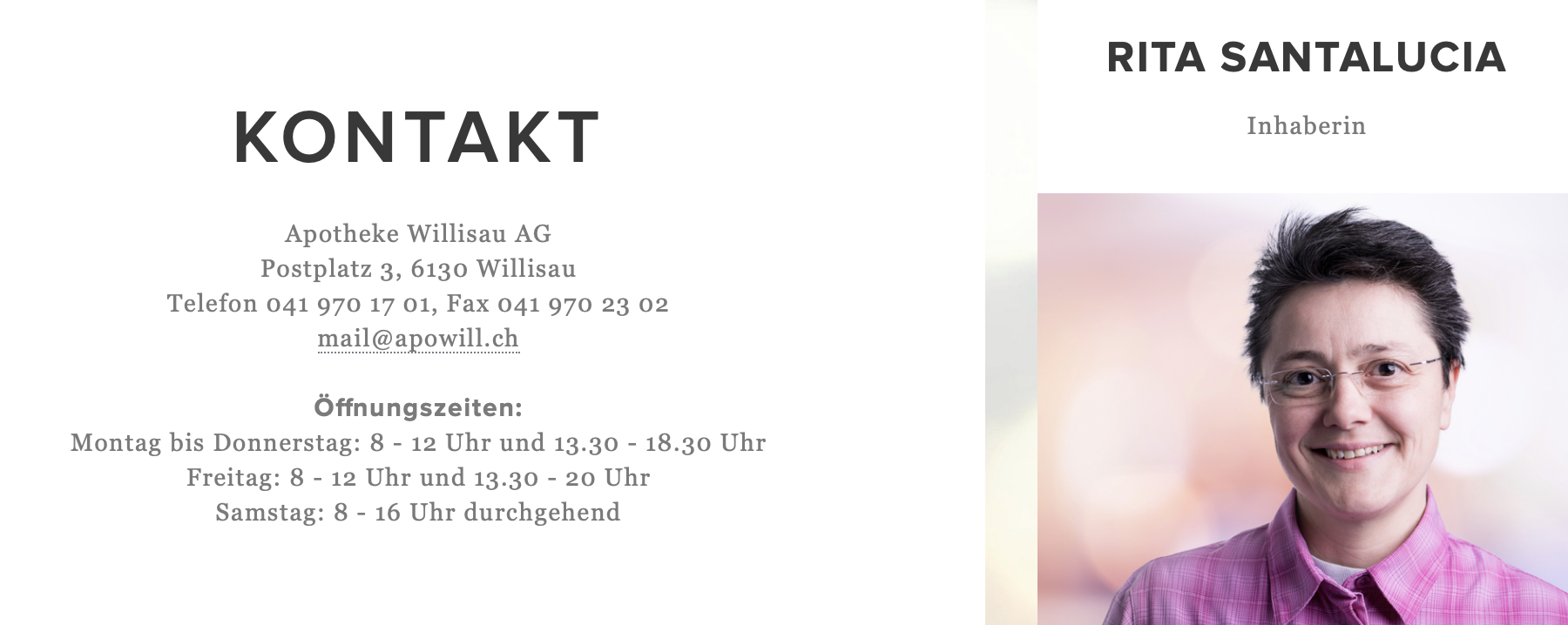 Apotheke Willisau AG, Postplatz 3 in Willisau