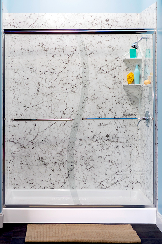 S Cut Shower Door Bath Planet by BCI Acrylic Libertyville (847)201-4465