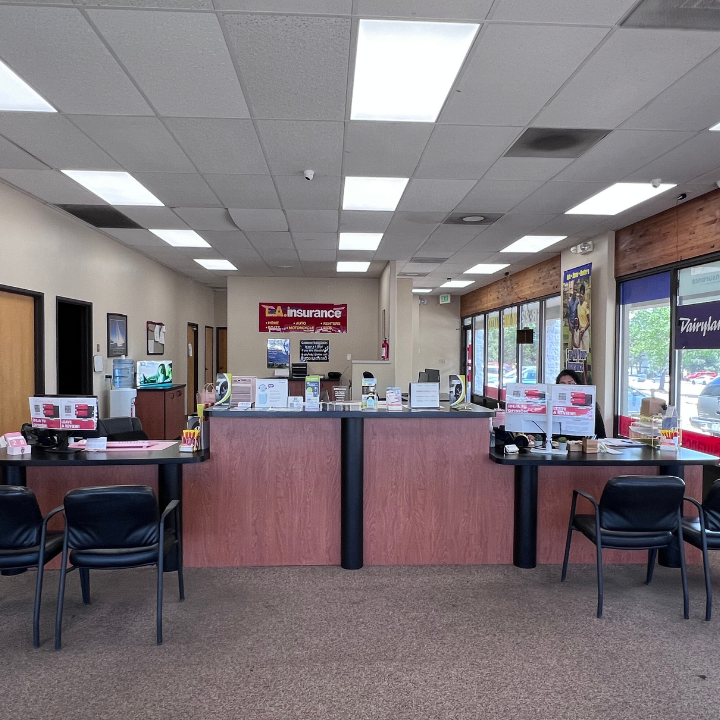 Interior of the L.A. Insurance Agency located at 15271 East Mississippi Ave. in CO