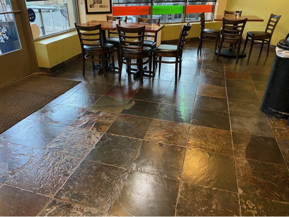 Floor Cleaning and Sealing Cafe Restaurant, Castle Rock, CO