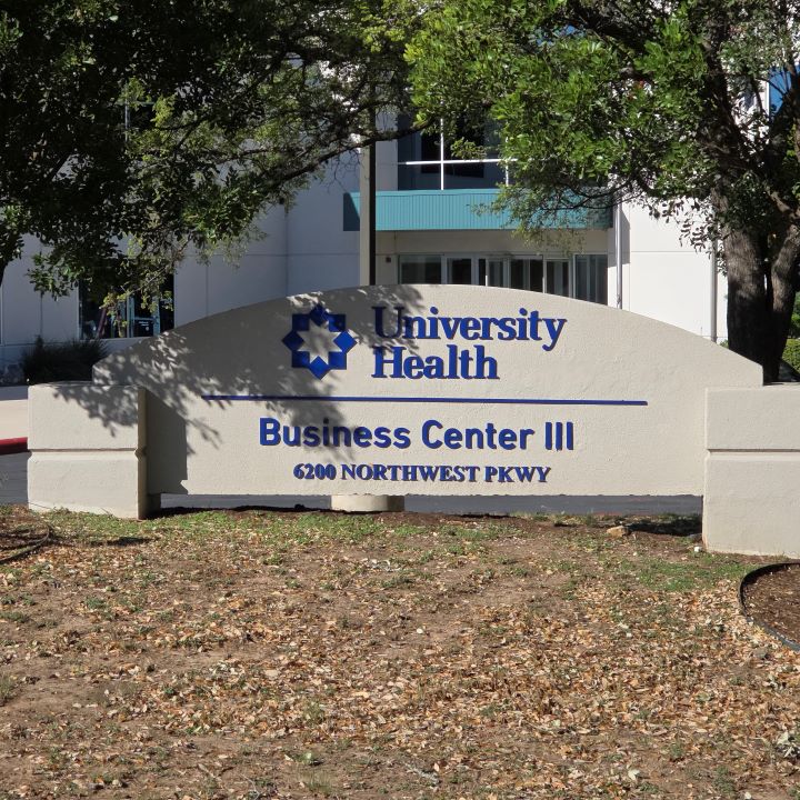 Monument sign outside Business Center 3