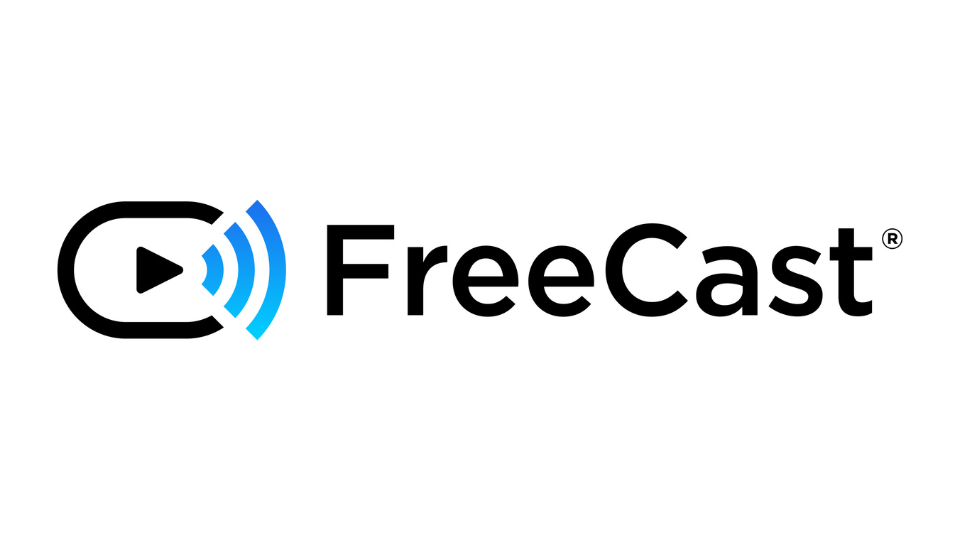 The official full color, logo symbol for FreeCast, Inc.