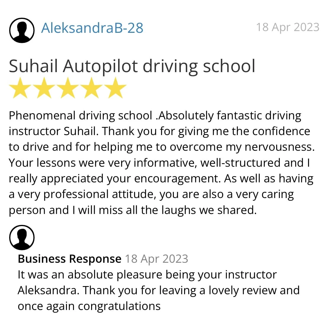 Autopilot Driving School London 07944 722168