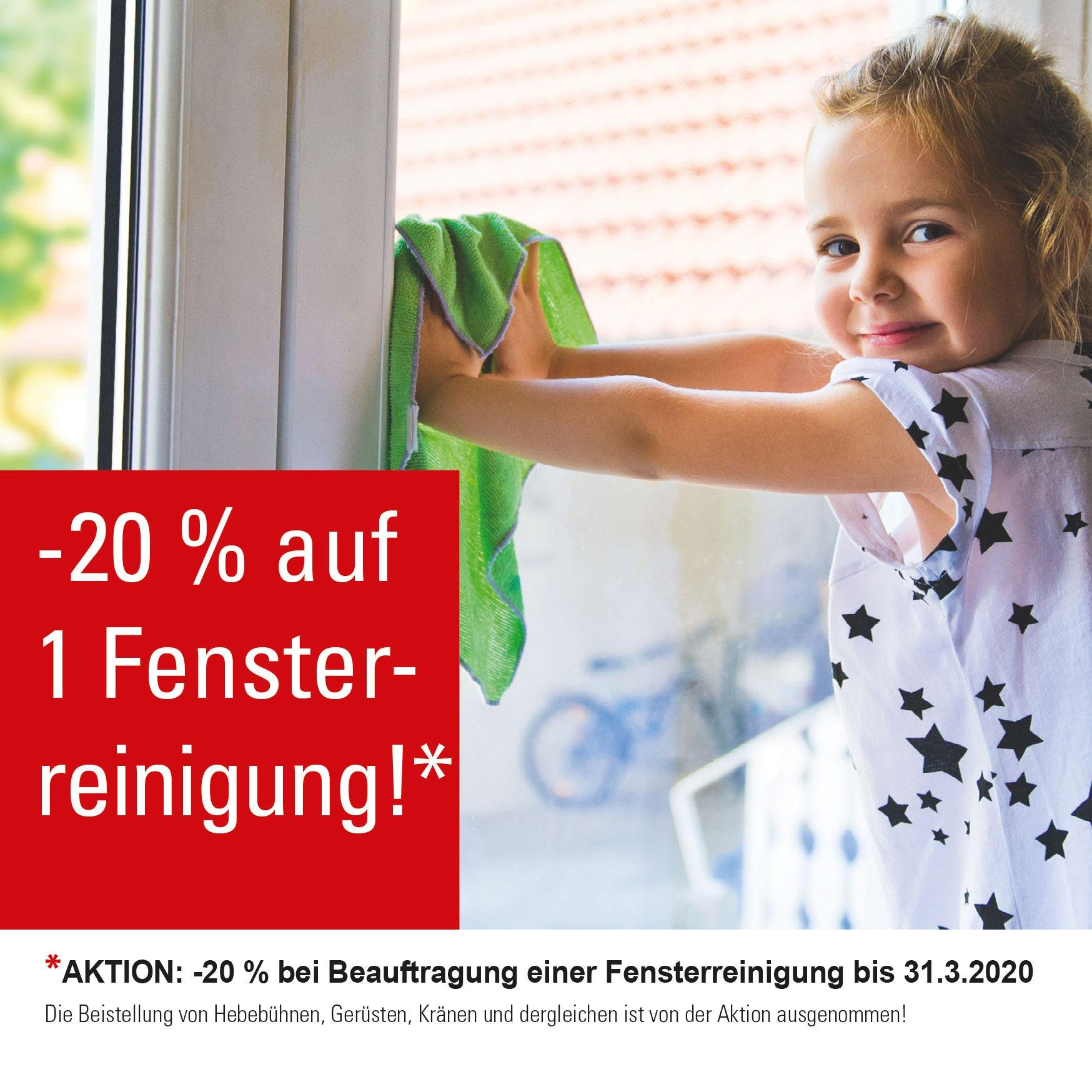 Bild zu AKTION: -20 % bei Beauftragung einer Fensterreinigung bis 31.03.2020