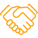 Handshake icon.
