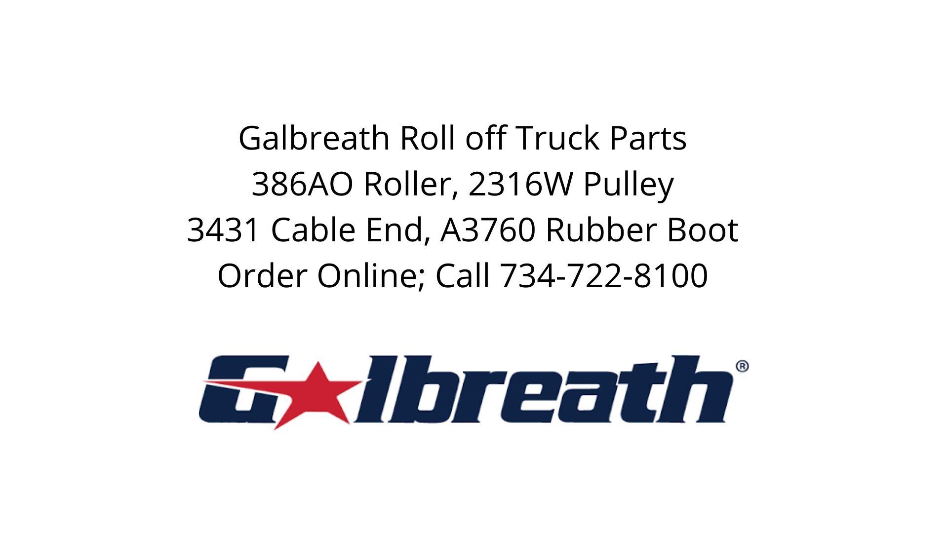 Galbreath roll-off truck parts for sale