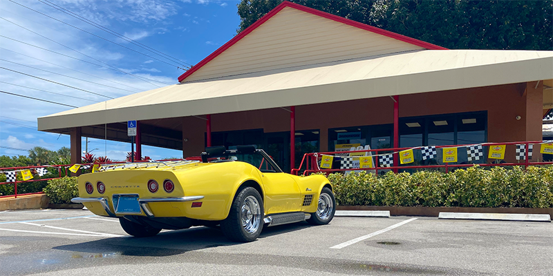 Outside Delray Auto Shop in Delray Beach, FL